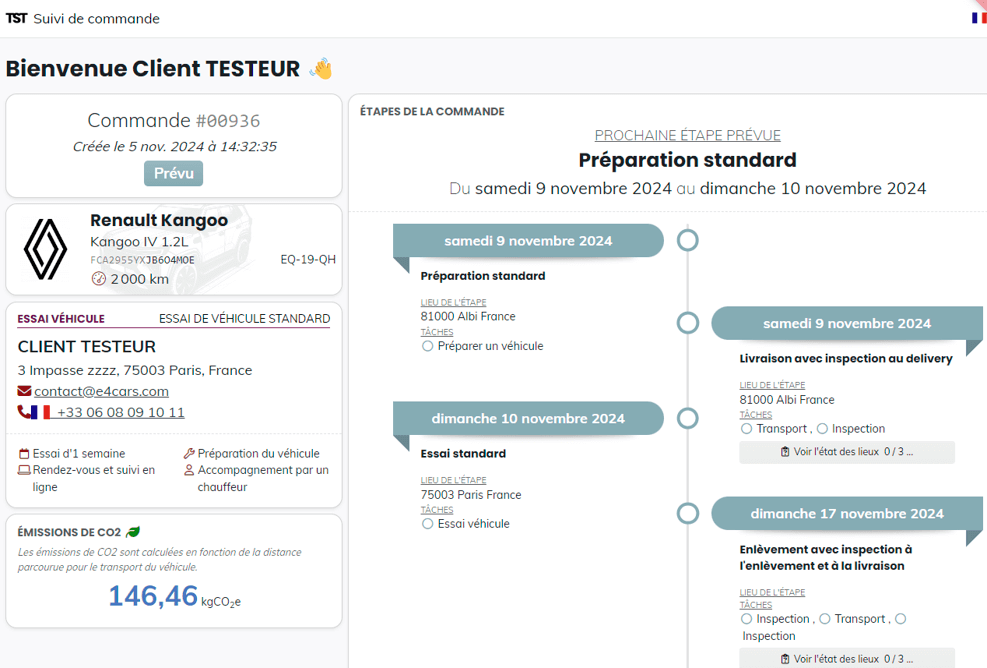 CUSTOMER PORTAL 1 - Visu commande lien externe
