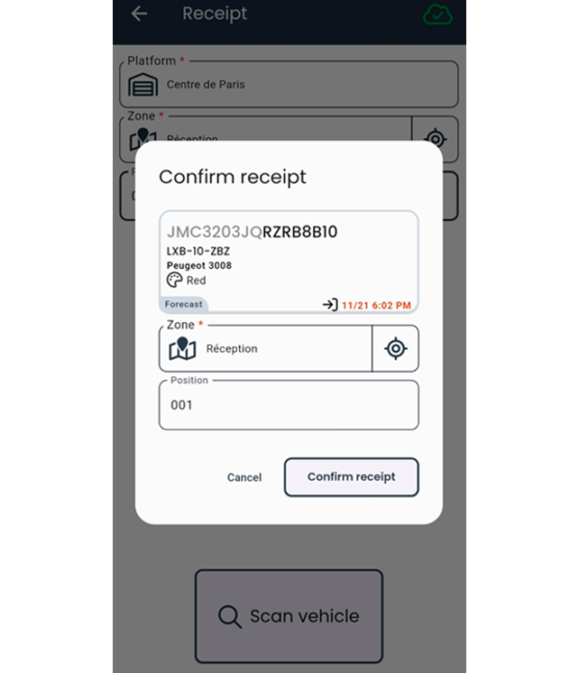 DIGITAL EXECUTION 1 - app mobile - reception