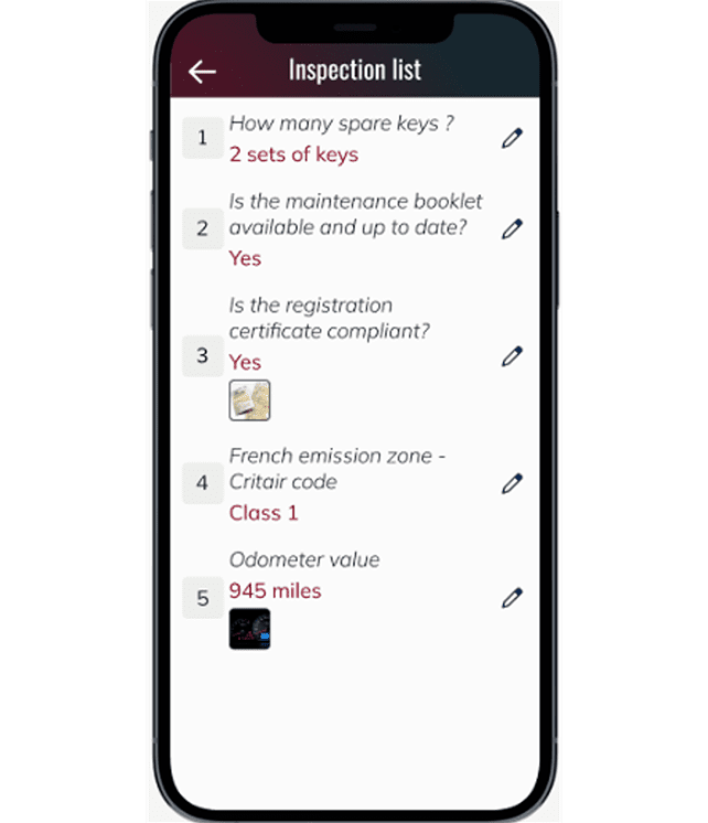 DIGITAL EXECUTION 2 - app mobile - inspection list