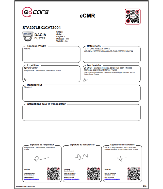 DIGITAL EXECUTION 5 - transport - eCMR