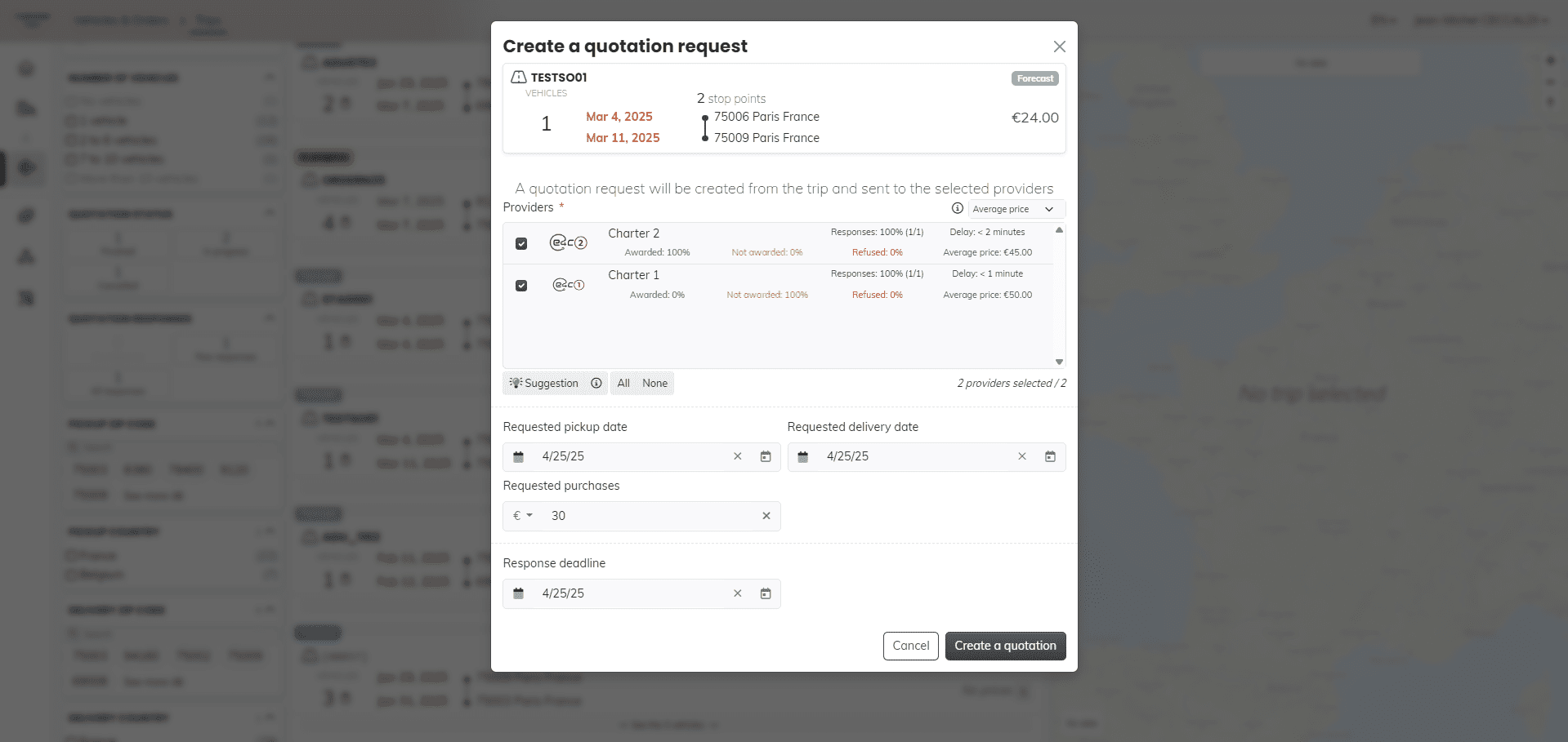 INVOICING 2 - vue cotation
