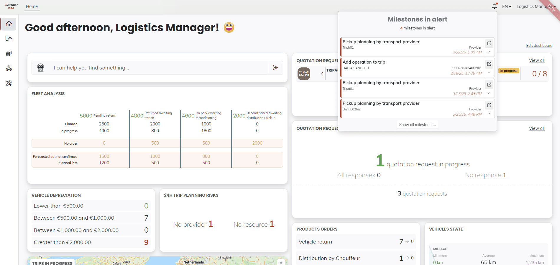 ORDER MANAGEMENT & CONTROL TOWER 2 - home page - tower control et alertes